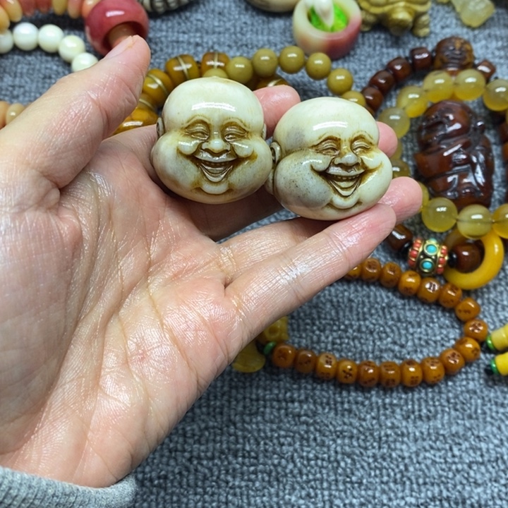 ɑ***ː把件鹿骨鹿骨把件