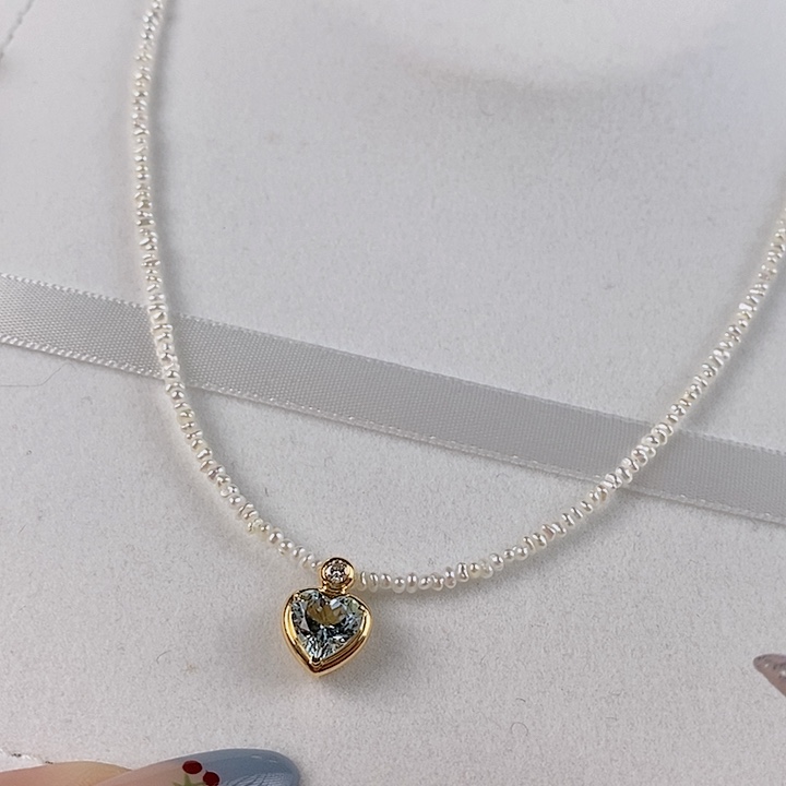 海水珍珠颈饰18K金镶嵌