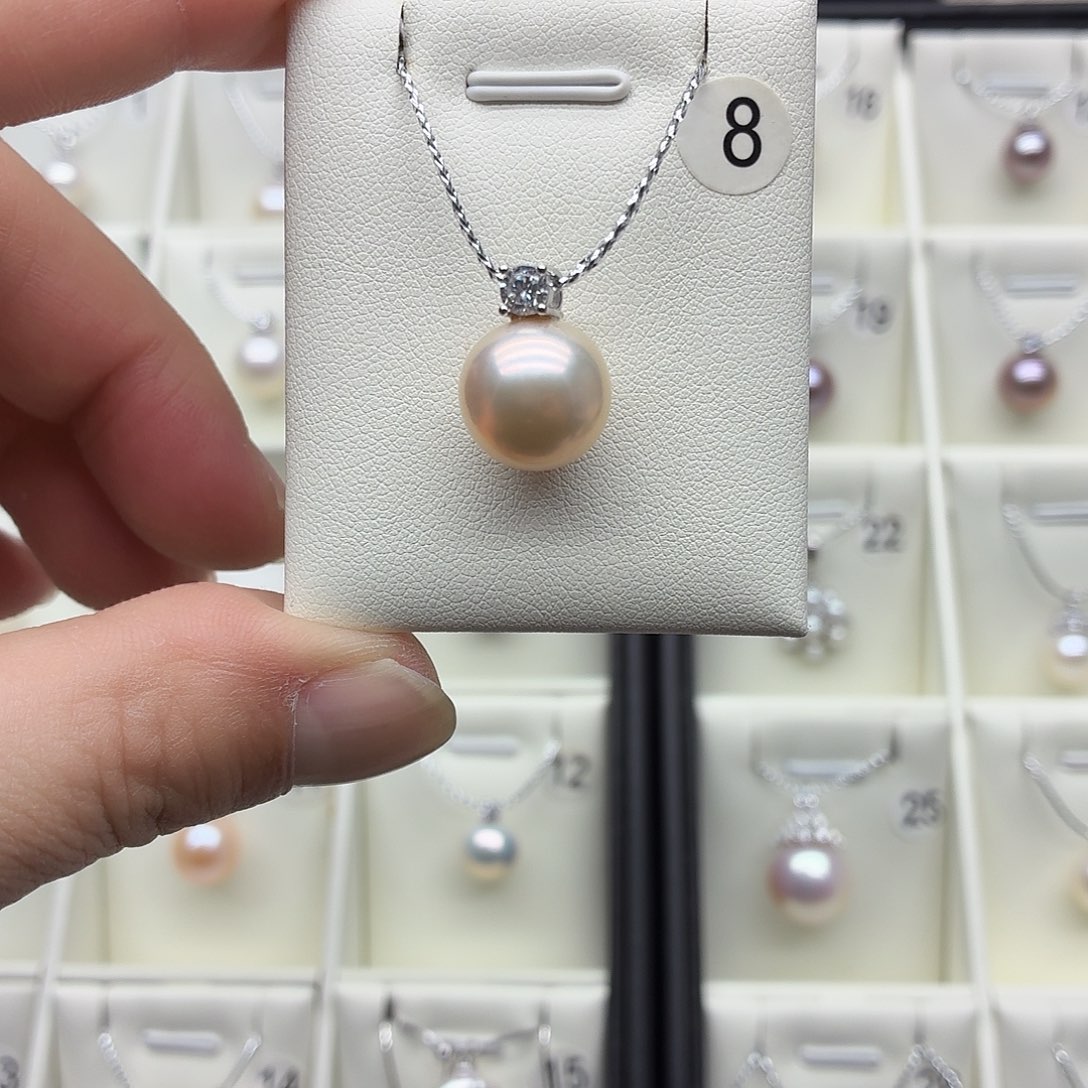 纯银12.8mm，正圆无暇戴妃