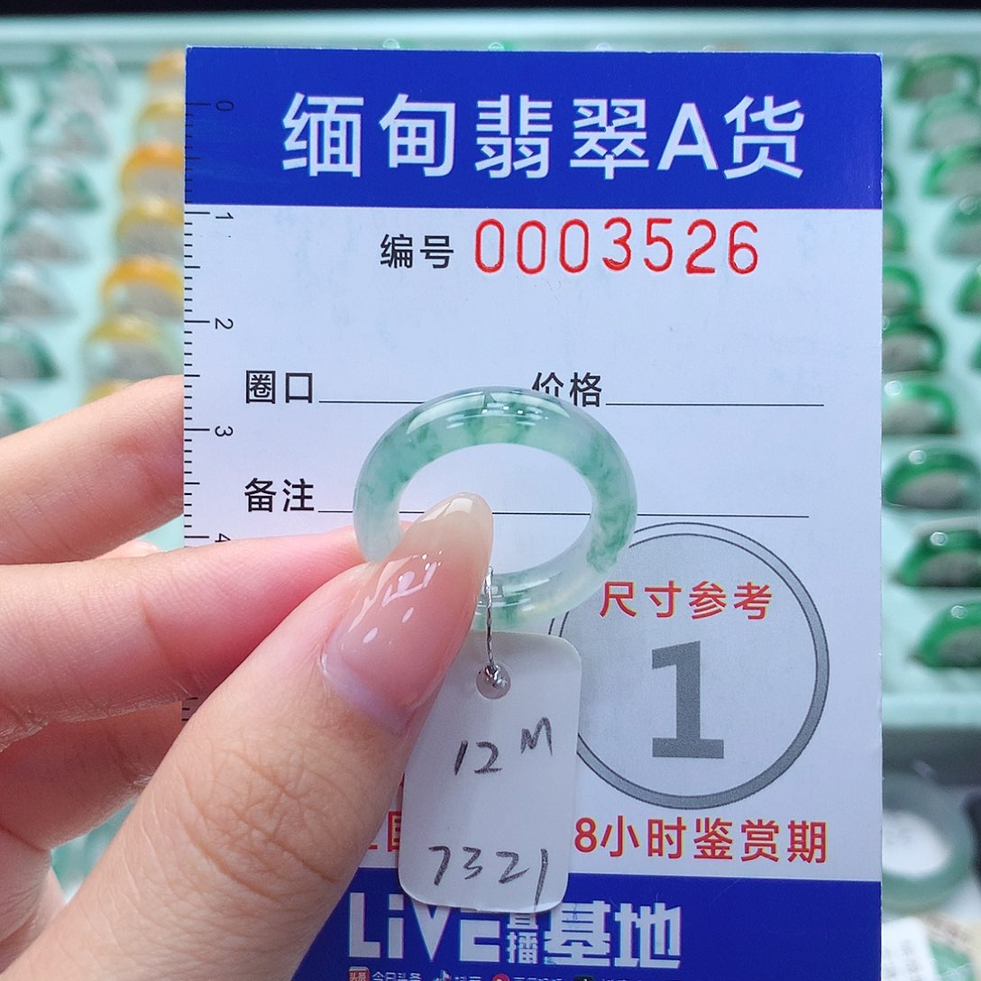 翡翠戒指未镶嵌12号