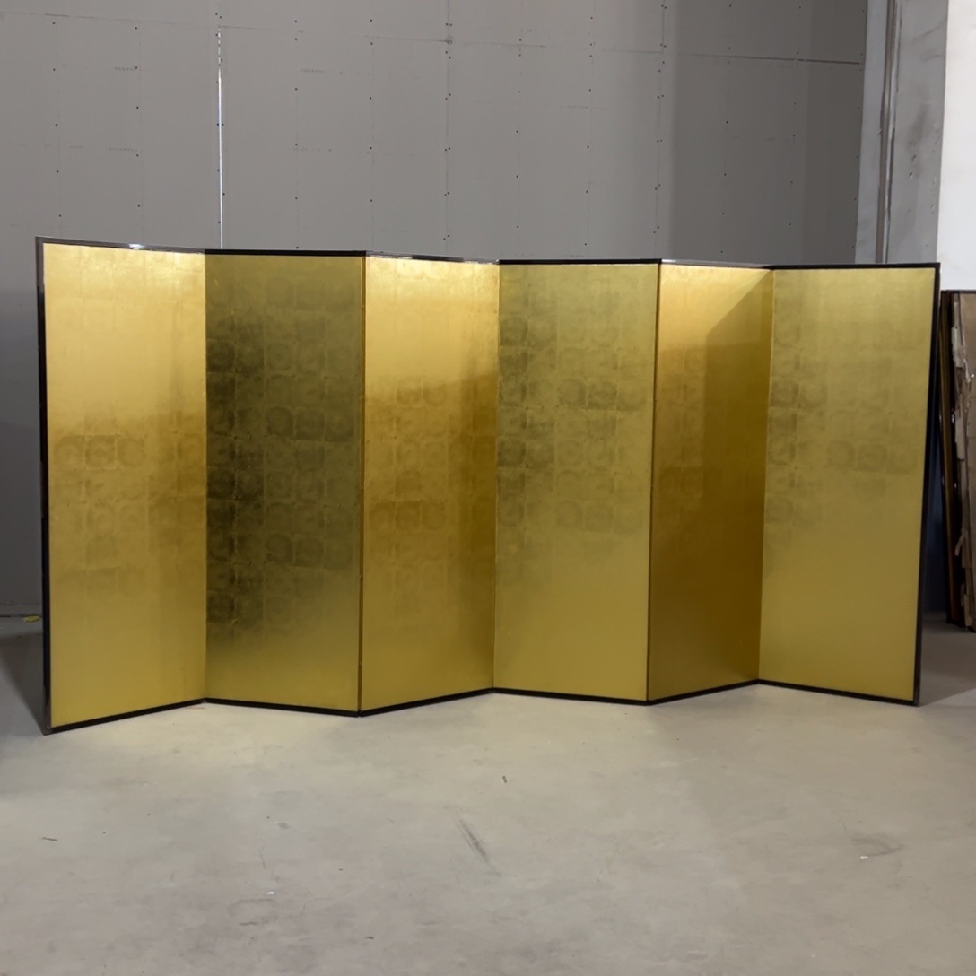 绘画屏风框画茶空间设计