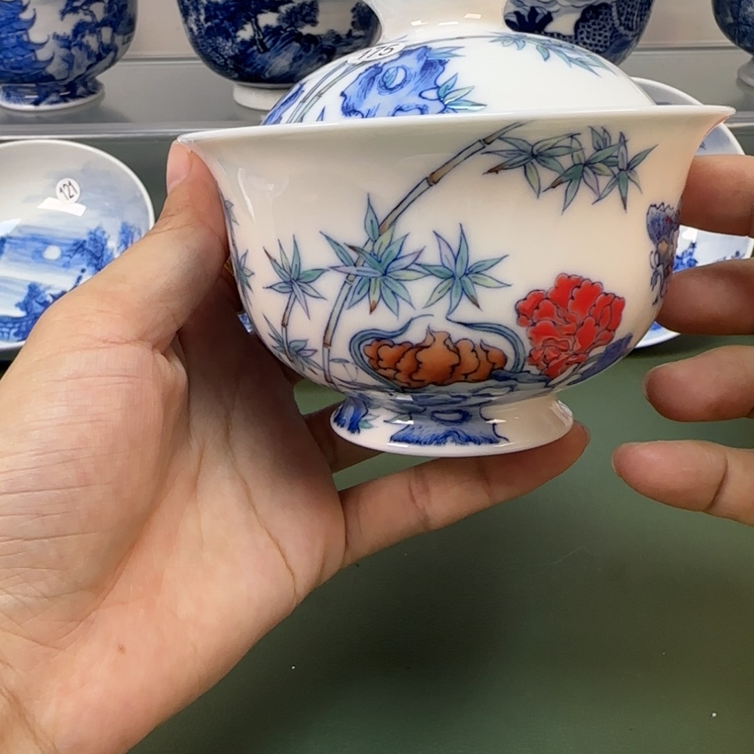 杯木木景德镇纯手绘茶具175