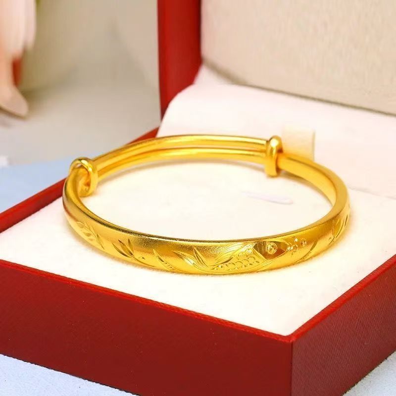 合金手镯 新款，龙凤推拉手镯，