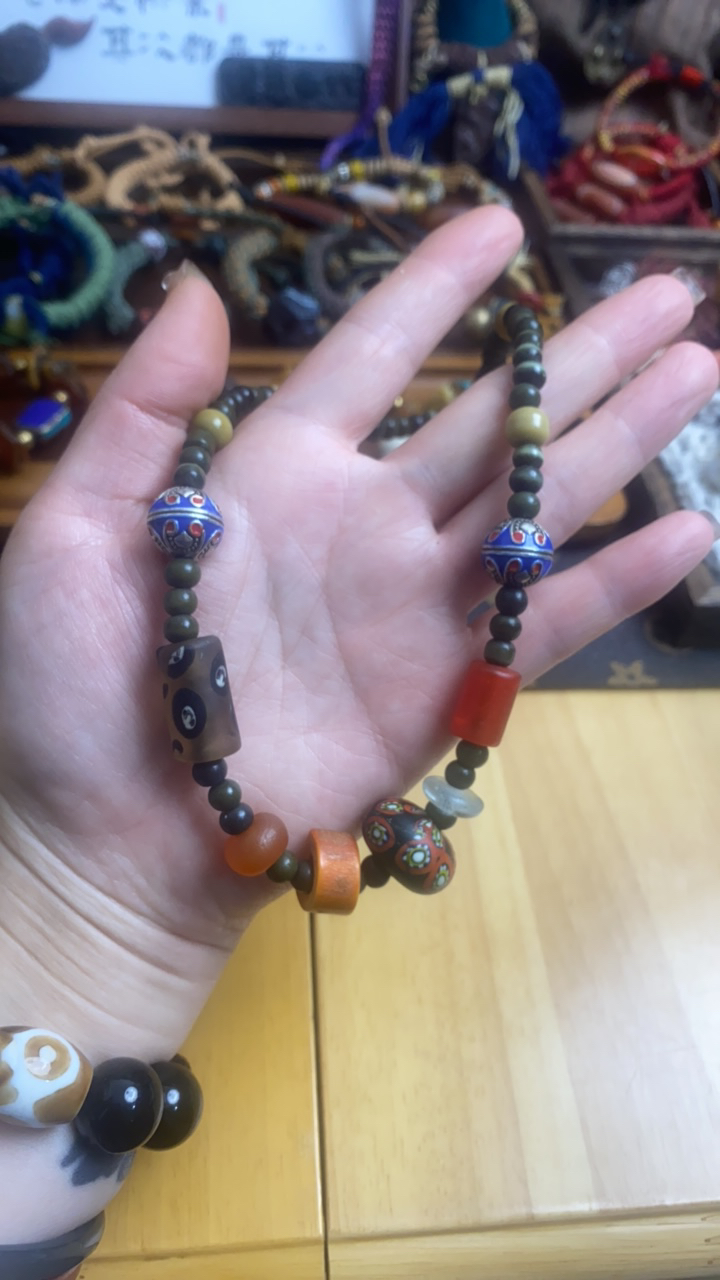 非金属木质吊坠 项链绳