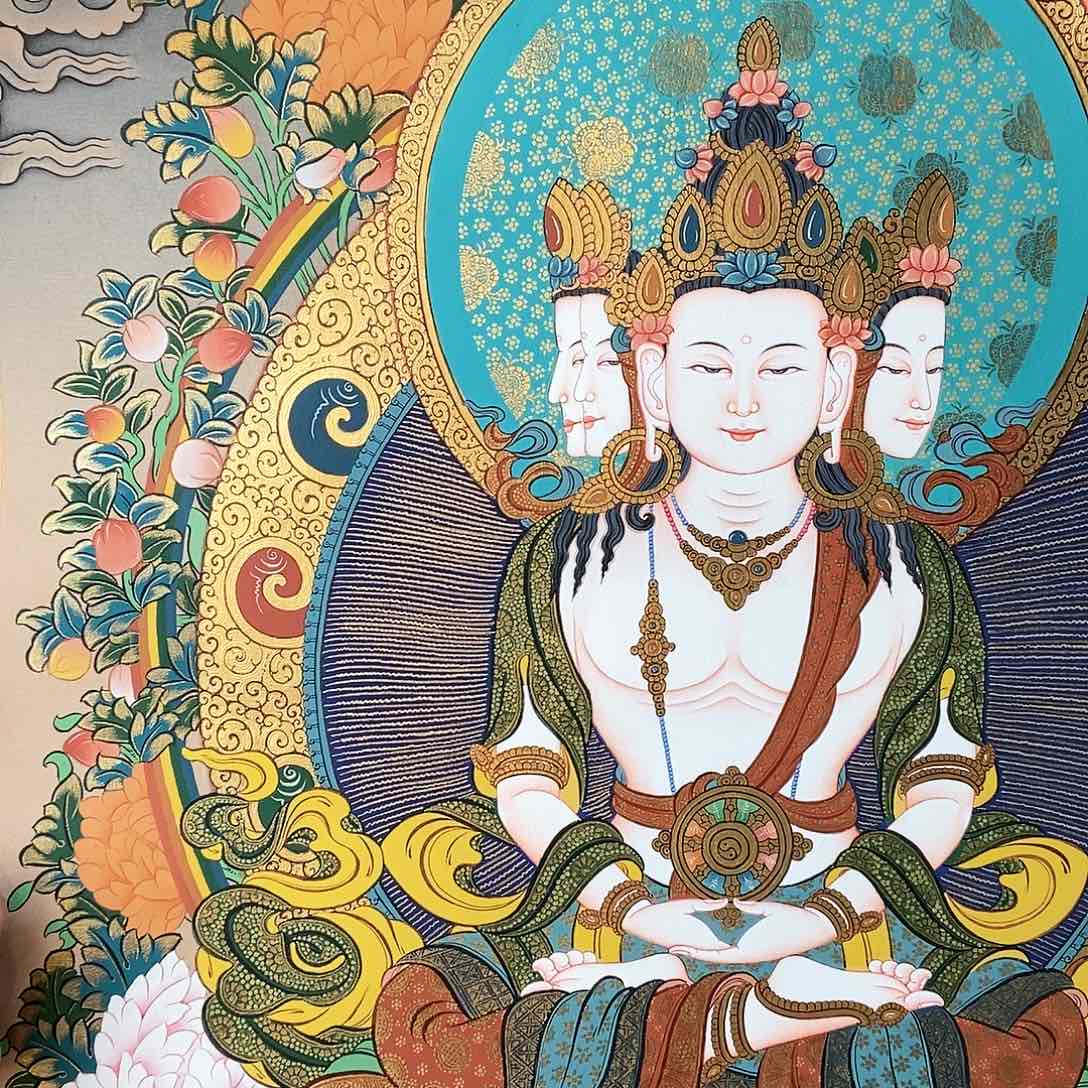 装裱画～尼泊尔手绘唐卡画芯