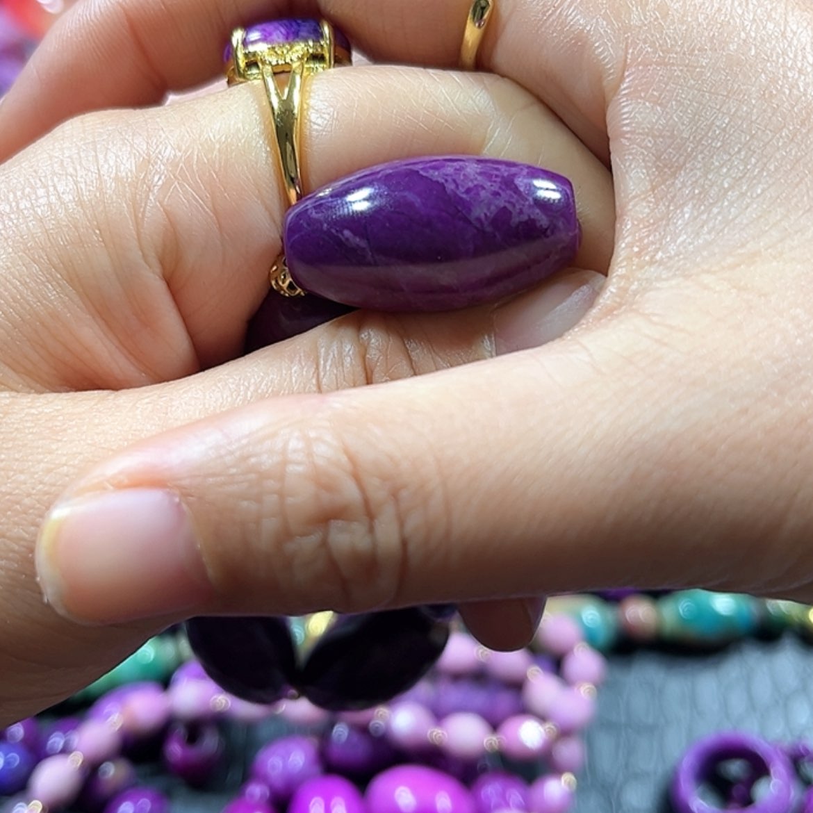 【闪购商品】琉璃配饰榆*舒具石老油料22