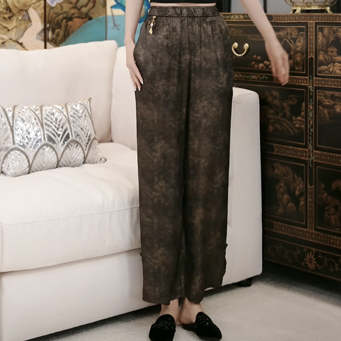 Betty Bairn【刘HAHA精选】设计感直筒休闲裤24B-BW1689
