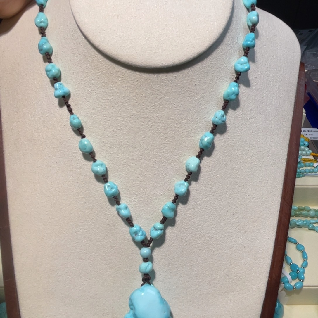 绿松石未镶嵌随型长链