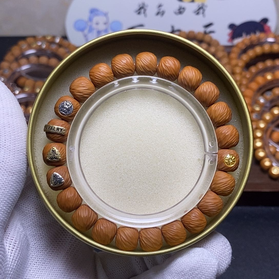 猴头核桃手串五标傲天云锦尺寸10左右全品22号