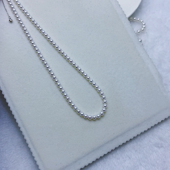 淡水珍珠颈饰银S925镶嵌4.5-5mm