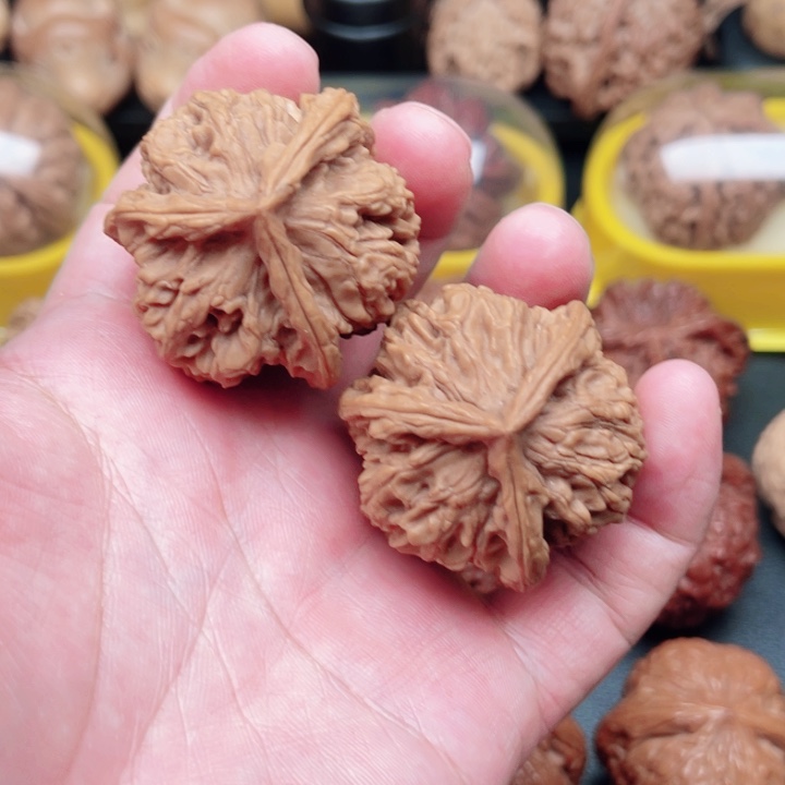 文玩核桃把件野生小众三棱41×40×39