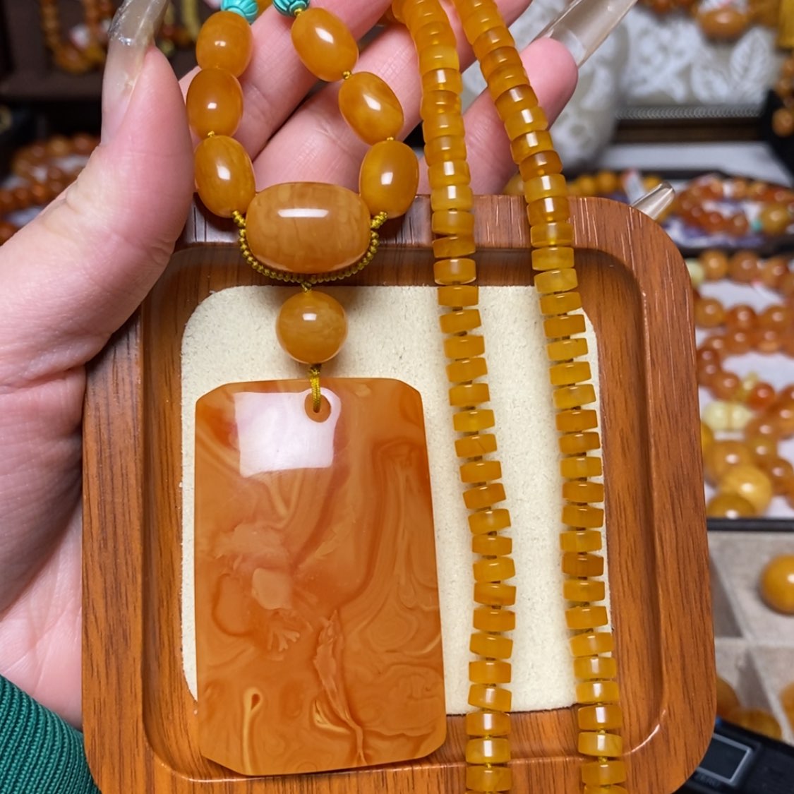 【闪购商品】蜜蜡颈饰未镶嵌项链