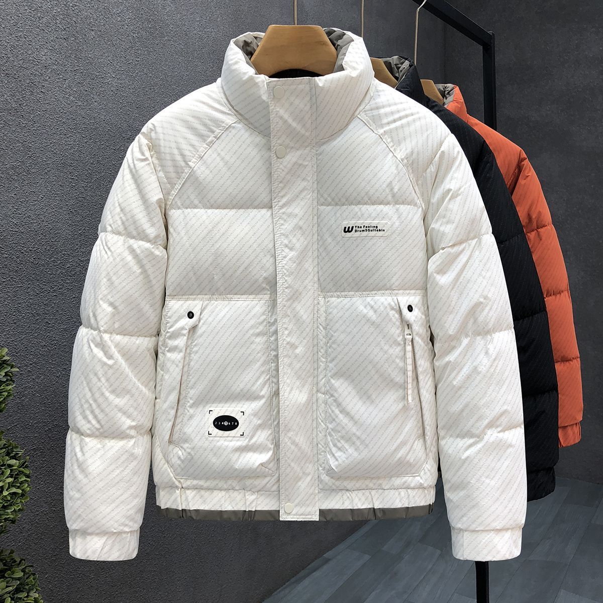 8060【雪国列车】冬季立领保暖潮流面包服休闲百搭宽松加厚抗寒外套