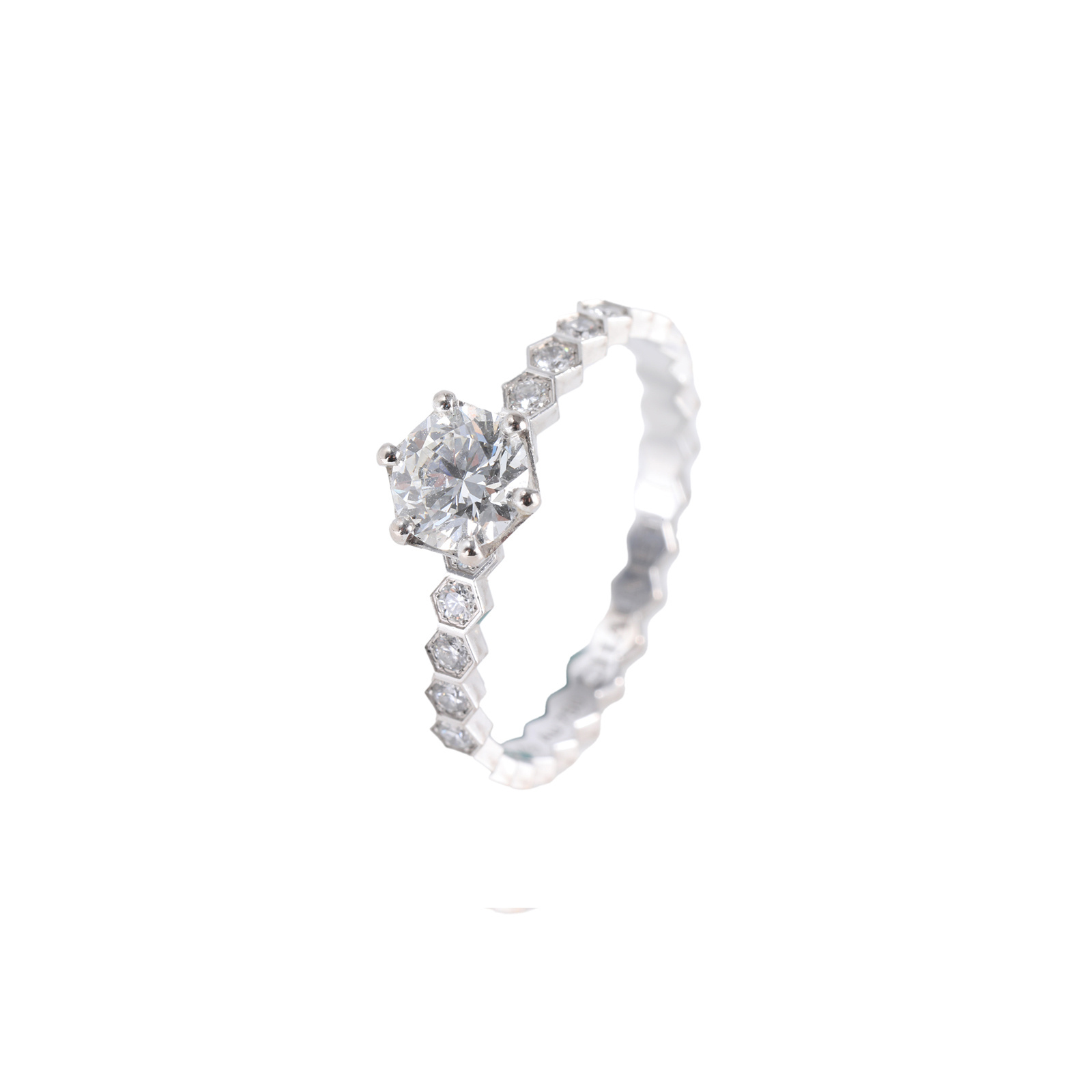 99新 Chaumet/尚美 小花佳珊P205335128 尚美 钻戒 0.70carat 55