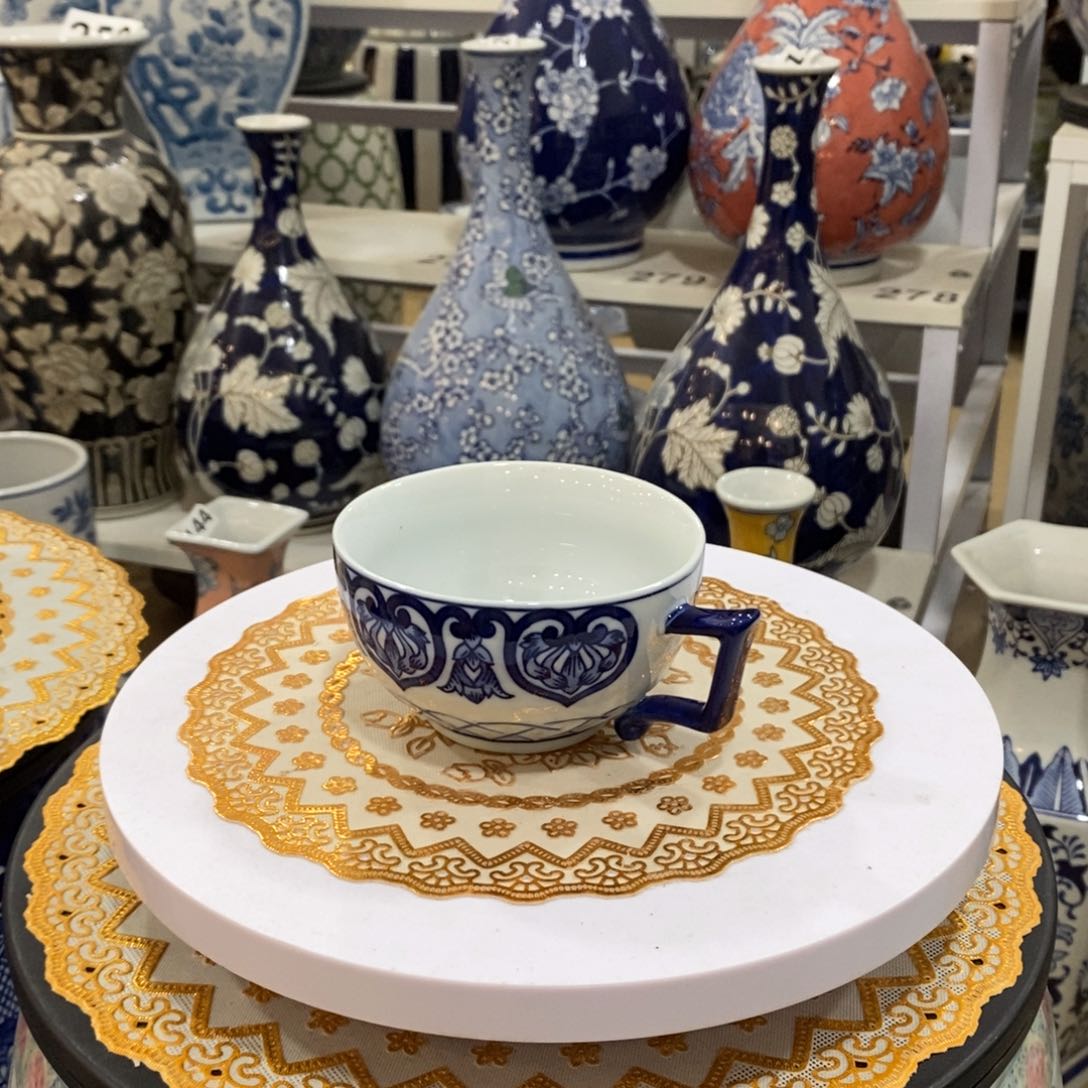 【闪购商品】摆件青花瓷咖啡杯福利一个