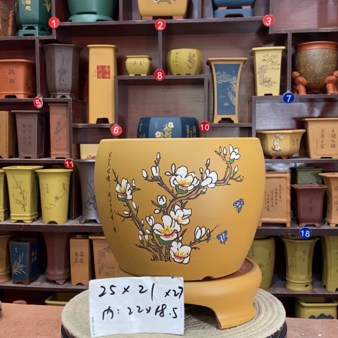 紫砂艺术紫砂花盆