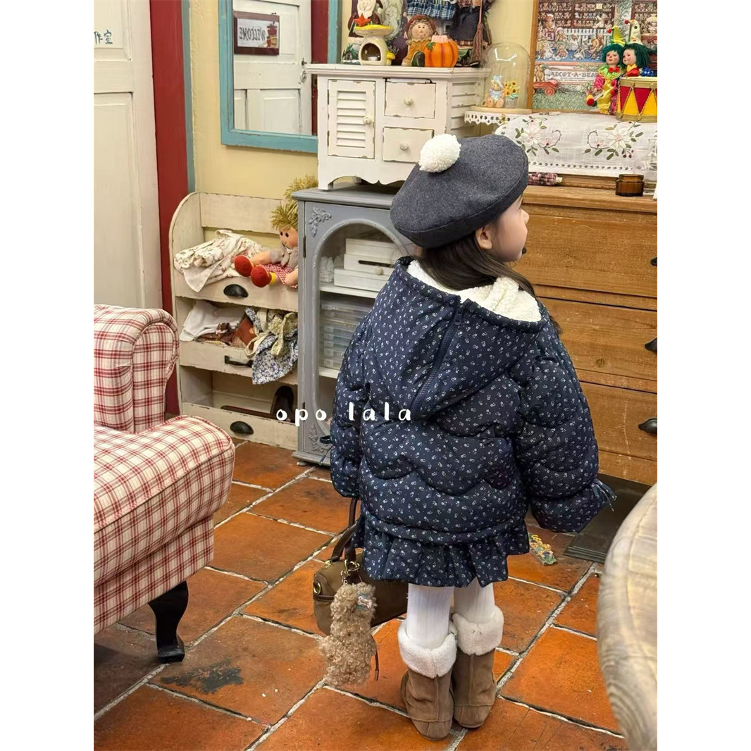 opolala·25冬~碎花连帽棉服77068（童装汉服）