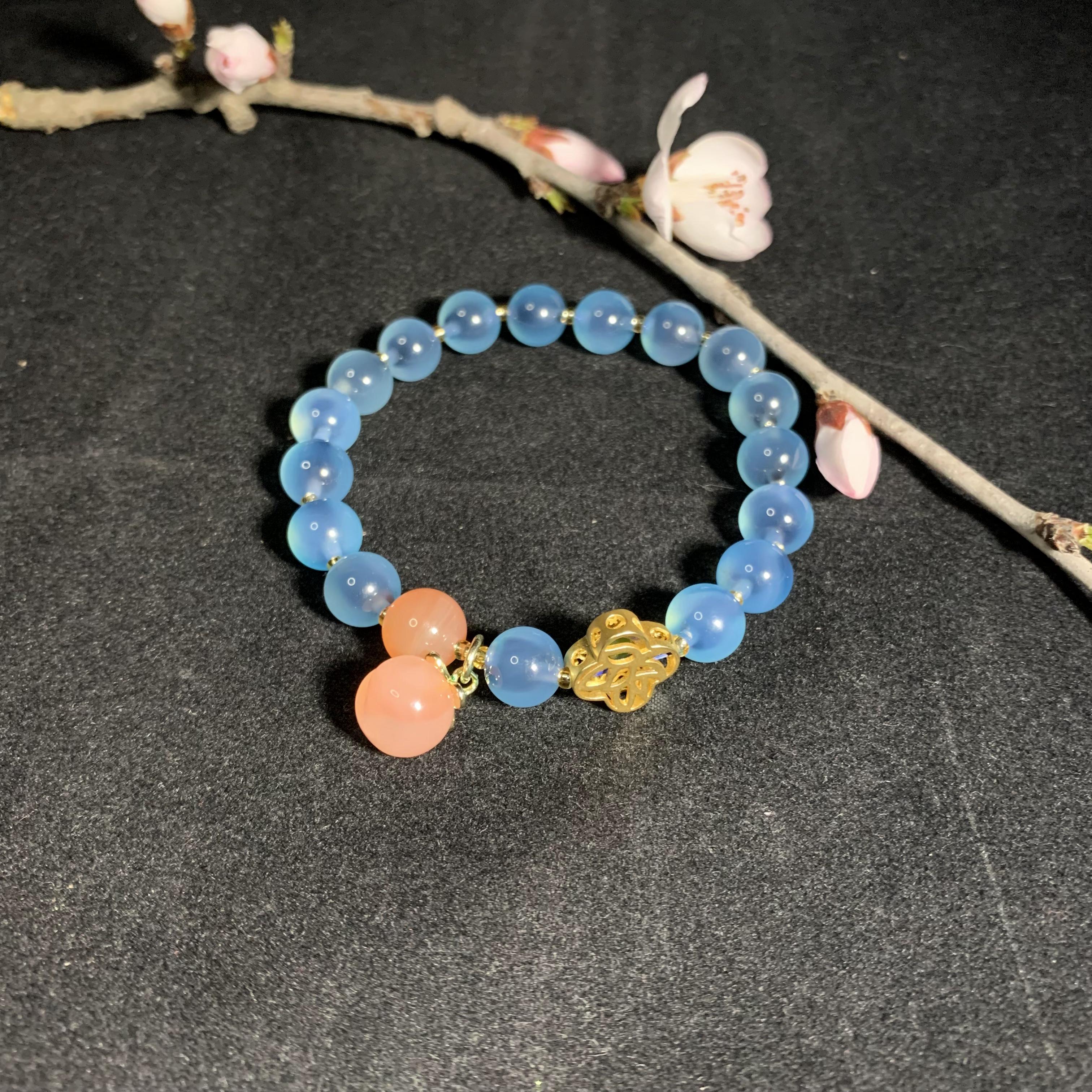 糖心玛瑙手链8mm 037