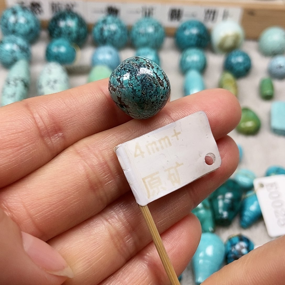 未镶嵌绿松石珠宝半成品