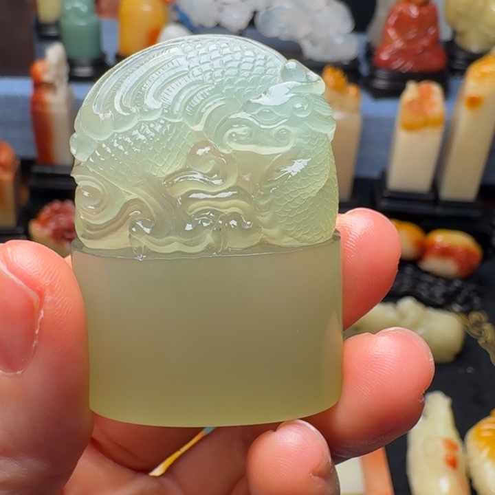 晒***阳寿山石印石丹东晶