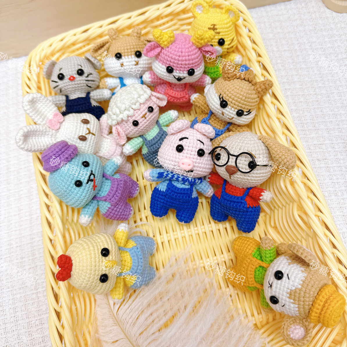 纯手工钩织12生肖挂件/摆件