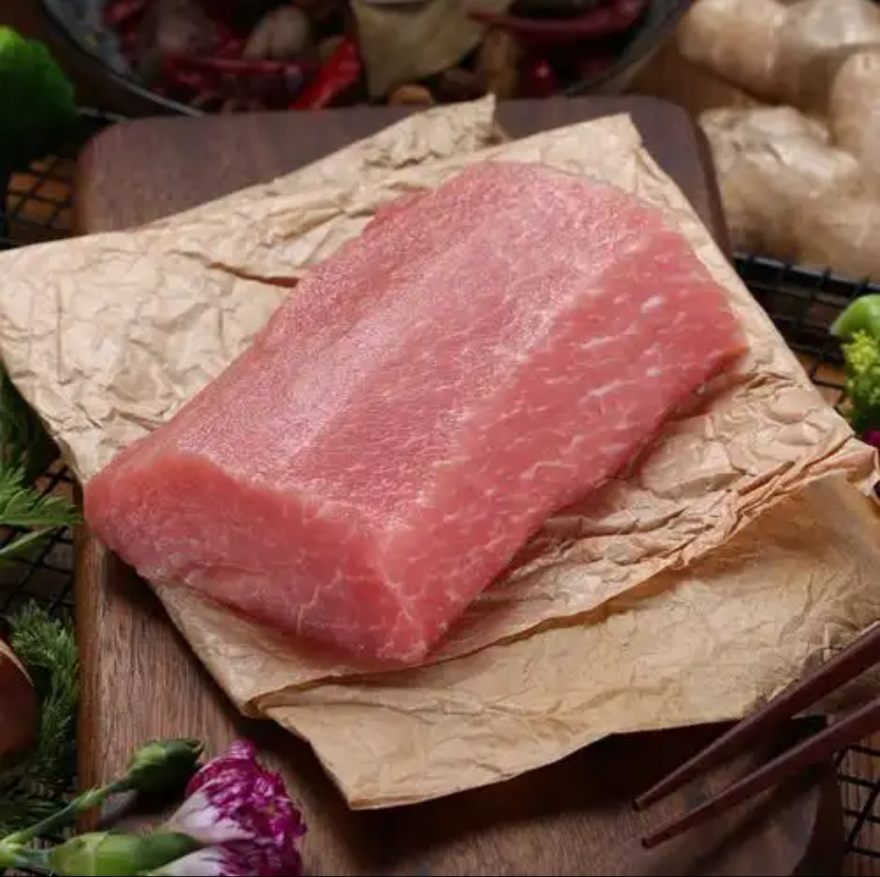 8号【大里脊】皖南纯粮食黑猪 大里脊 通脊 4-6斤 包邮