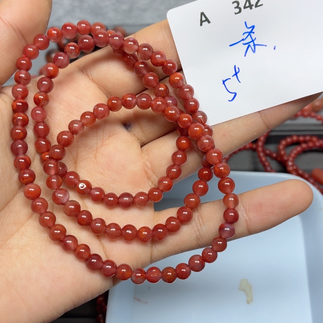 南红玛瑙合金珠宝半成品A342。