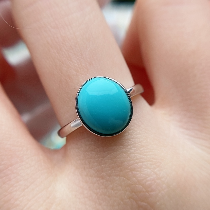 【闪购商品】绿松石原矿绿松石银S925镶嵌