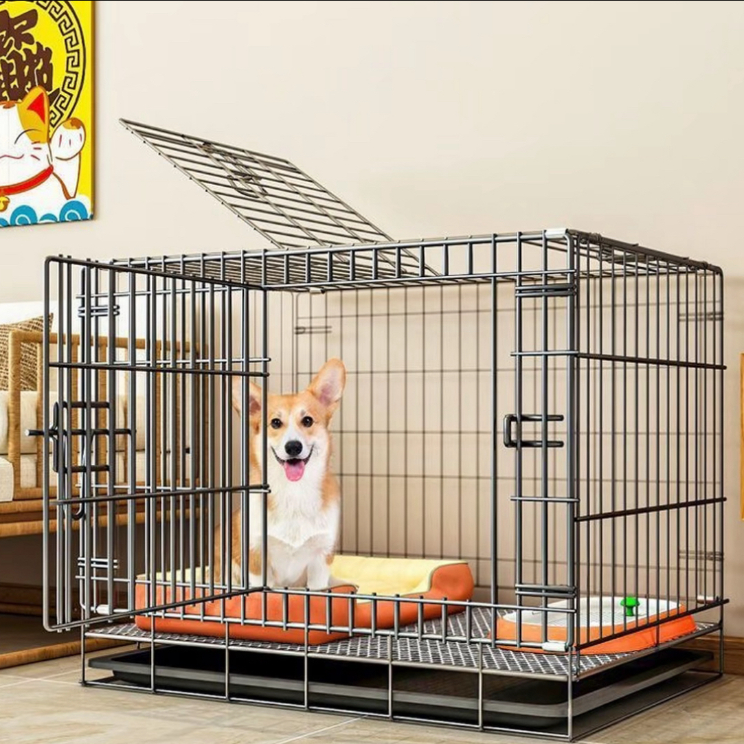 可折叠狗笼子适合小型中型犬室内家用带厕所泰迪金毛适用