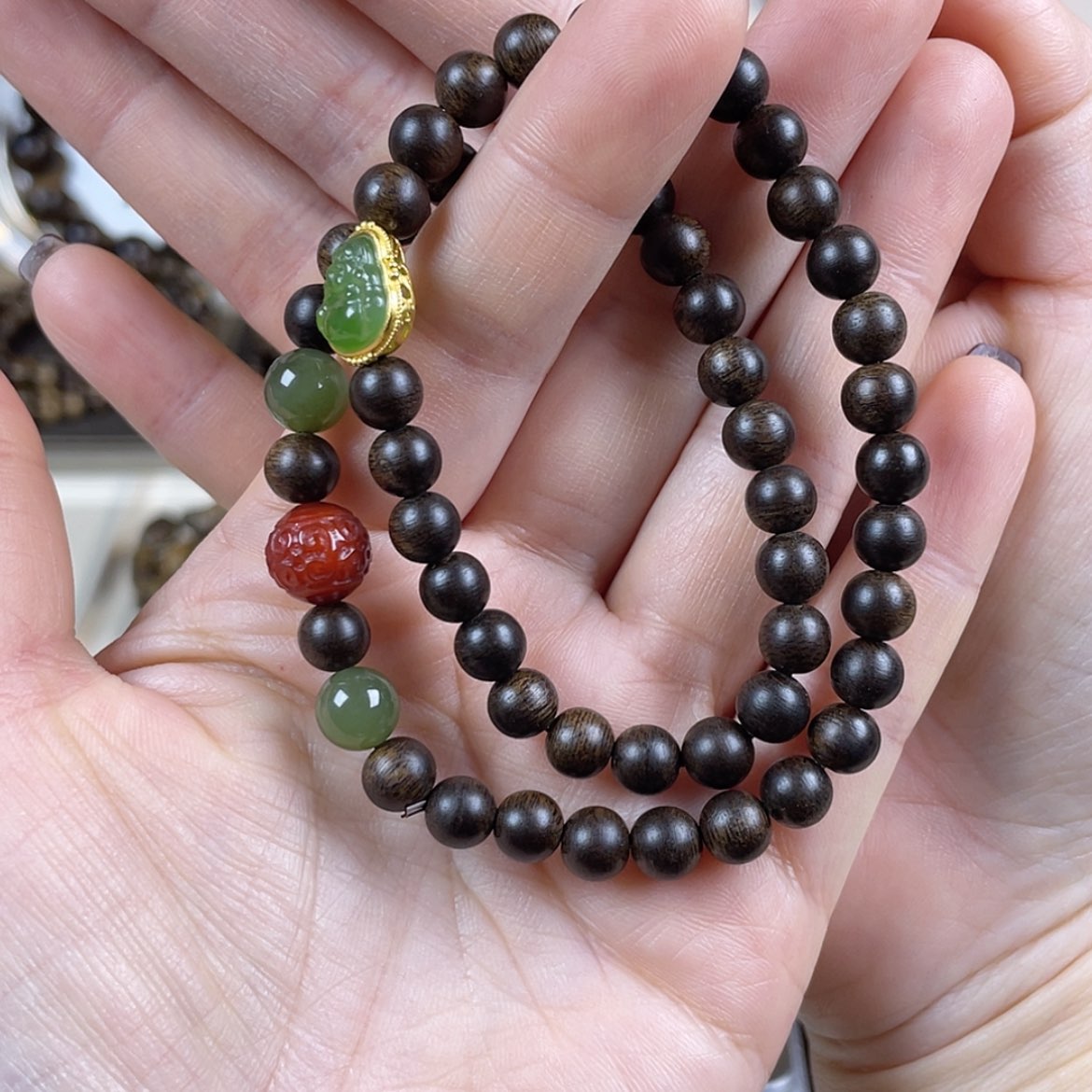 【闪购商品】沉香手串遥**方越南芽庄白棋楠