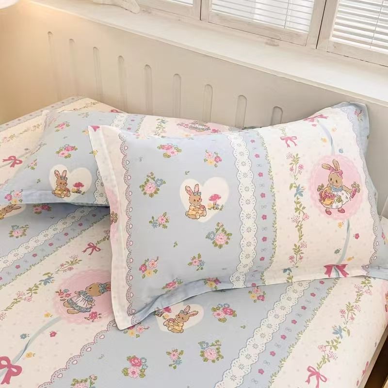 纯棉成人学生枕套小清新48*74个别微瑕介意勿拍