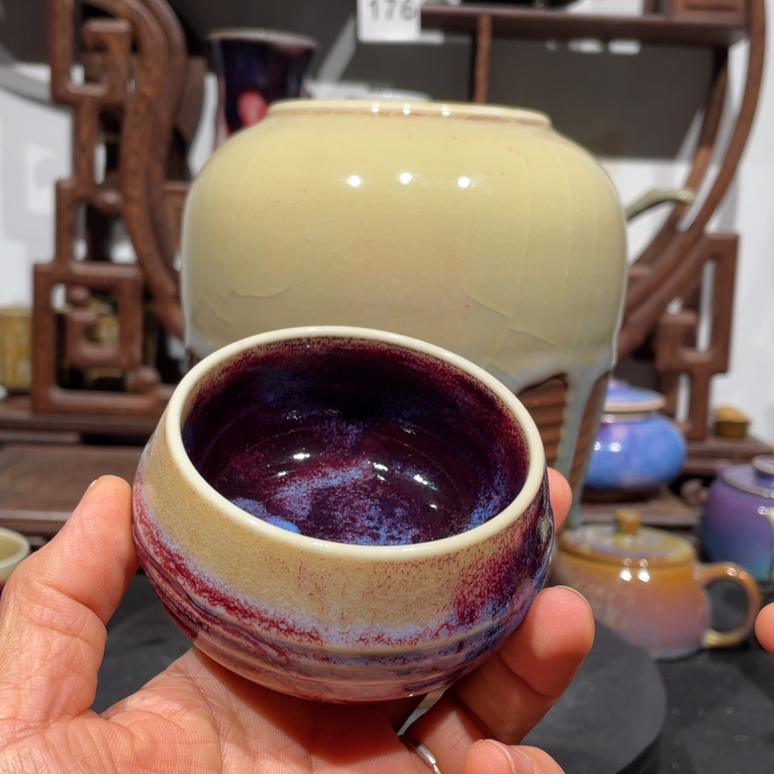 朱***室中国神后钧瓷茶器