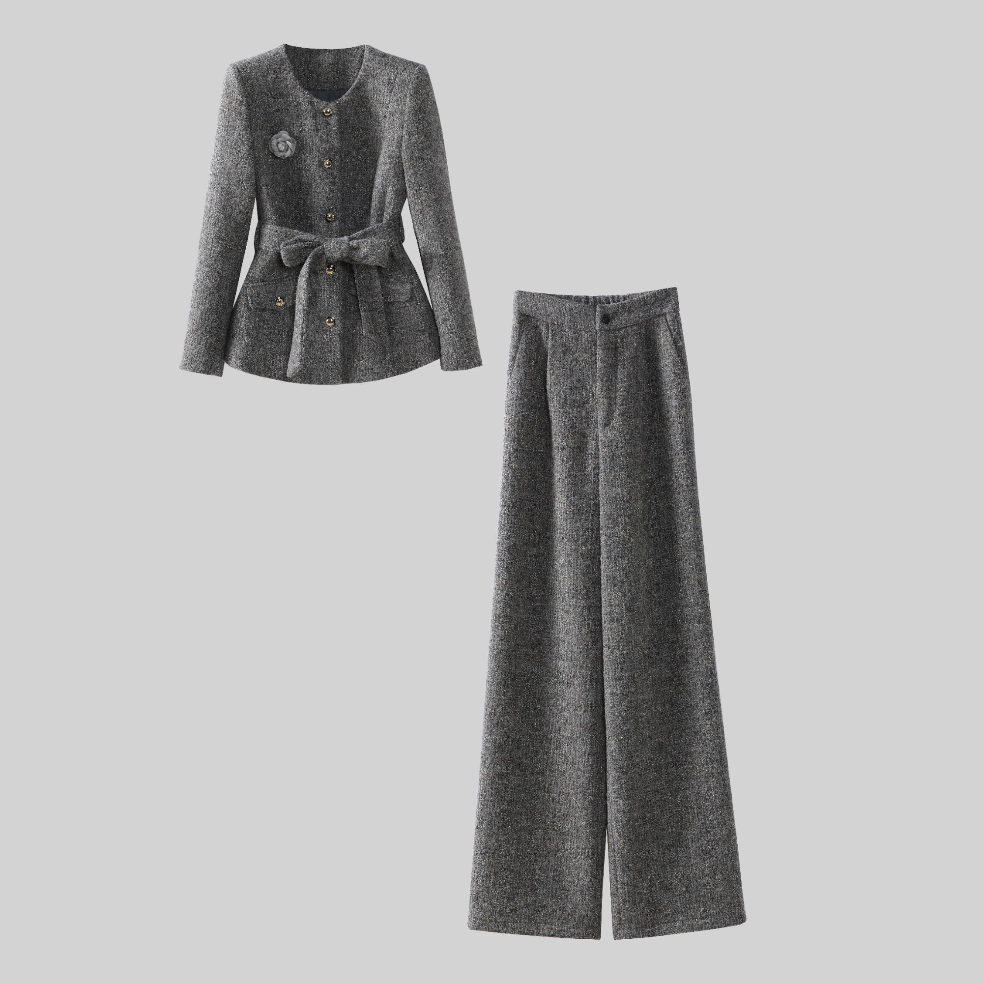 〈纪朵研〉1559轻奢休闲风法式西装套装连衣裙冬季时尚女装时尚套装