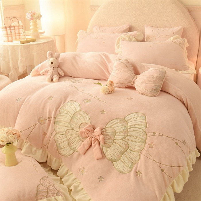 高货牛奶绒套件-绒四件套-孤品默认微瑕-韩系床品 -孤品-单品