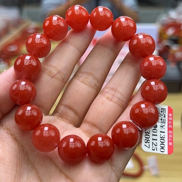 南红玛瑙多样性发一，卡13mm未镶嵌