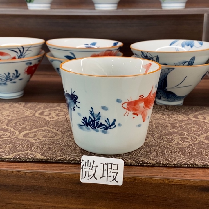 釉下老陶泥手工绘制