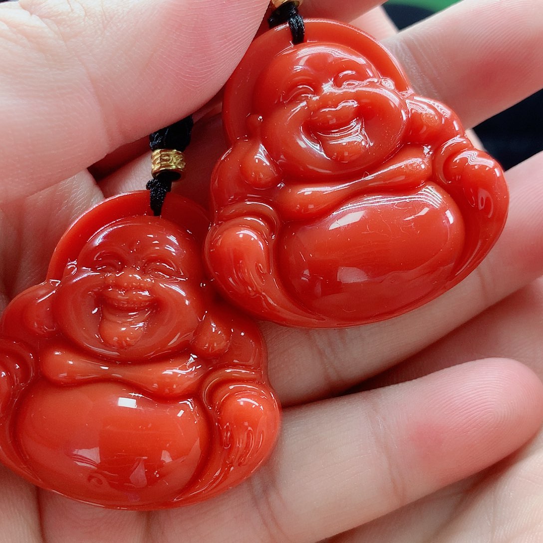 南红玛瑙合金挂件167
