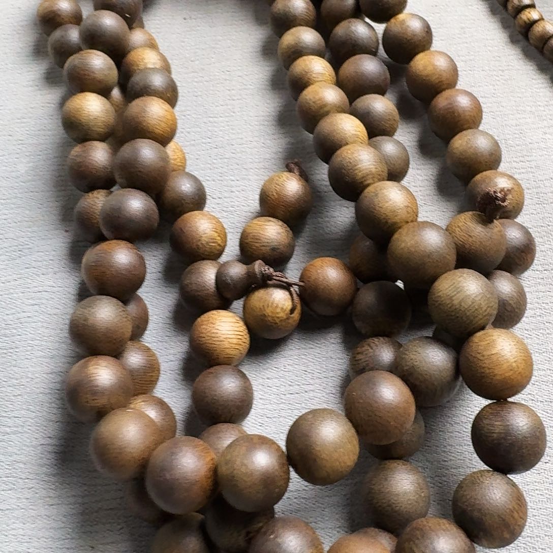 沉香香囊沉香白棋圆珠多圈卡12发一沉水级