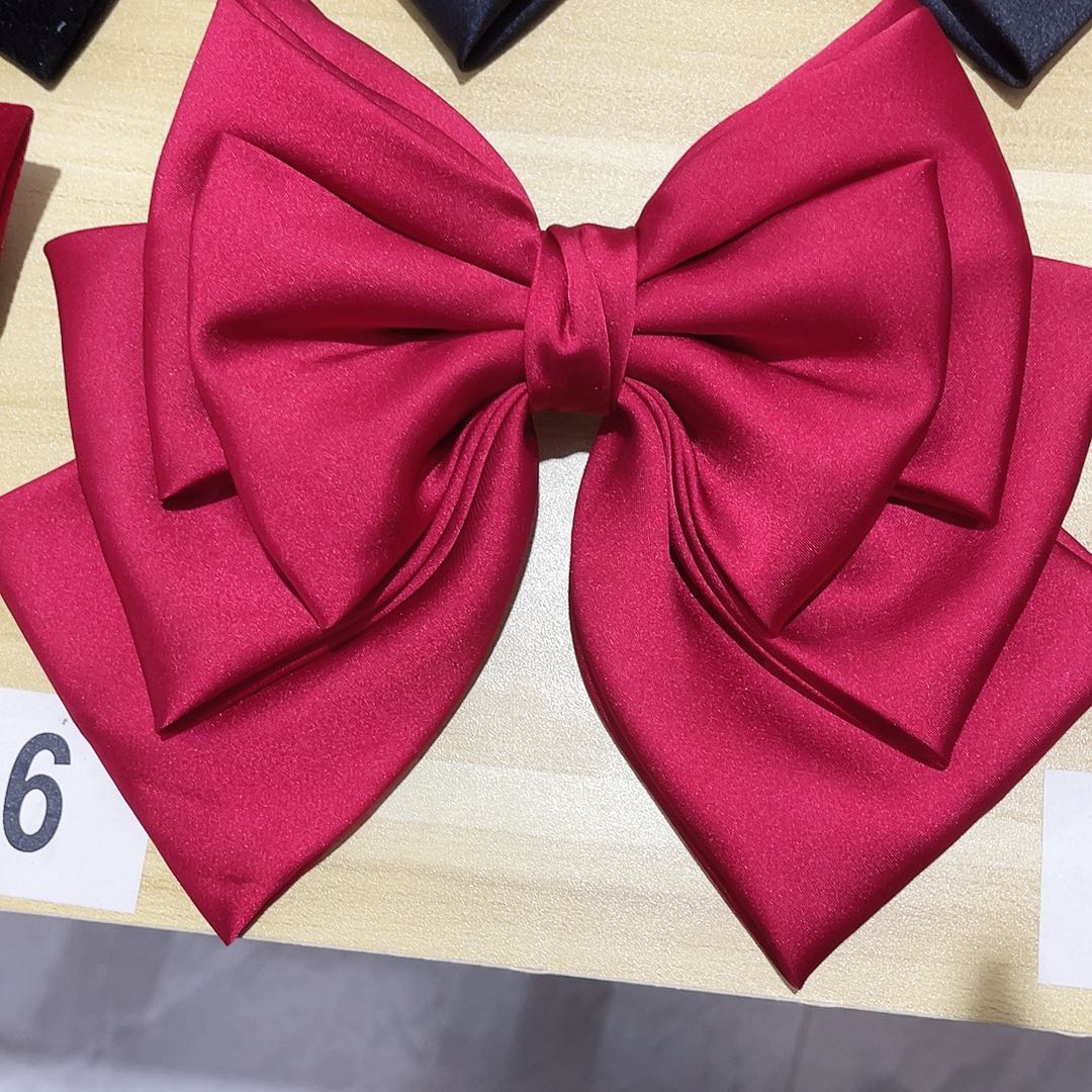 皮质铁合金蝴蝶结发夹