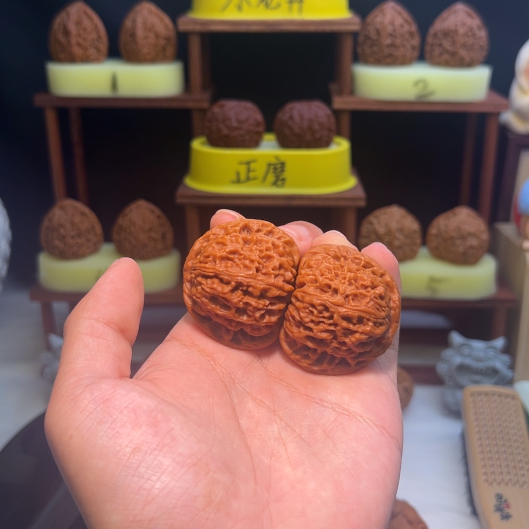吊坠文玩核桃【六面配】全品46.5球疆