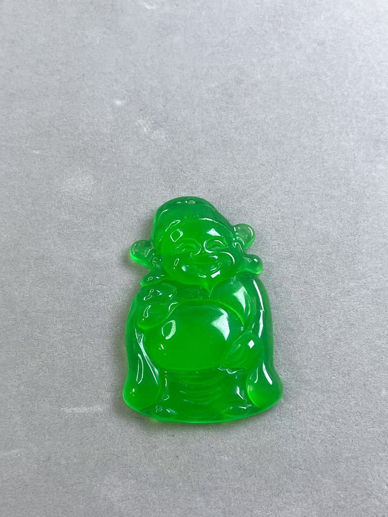 如意工厂甄选-精选绿财神爷通透细腻品质大吊坠多样性发货-CSY004