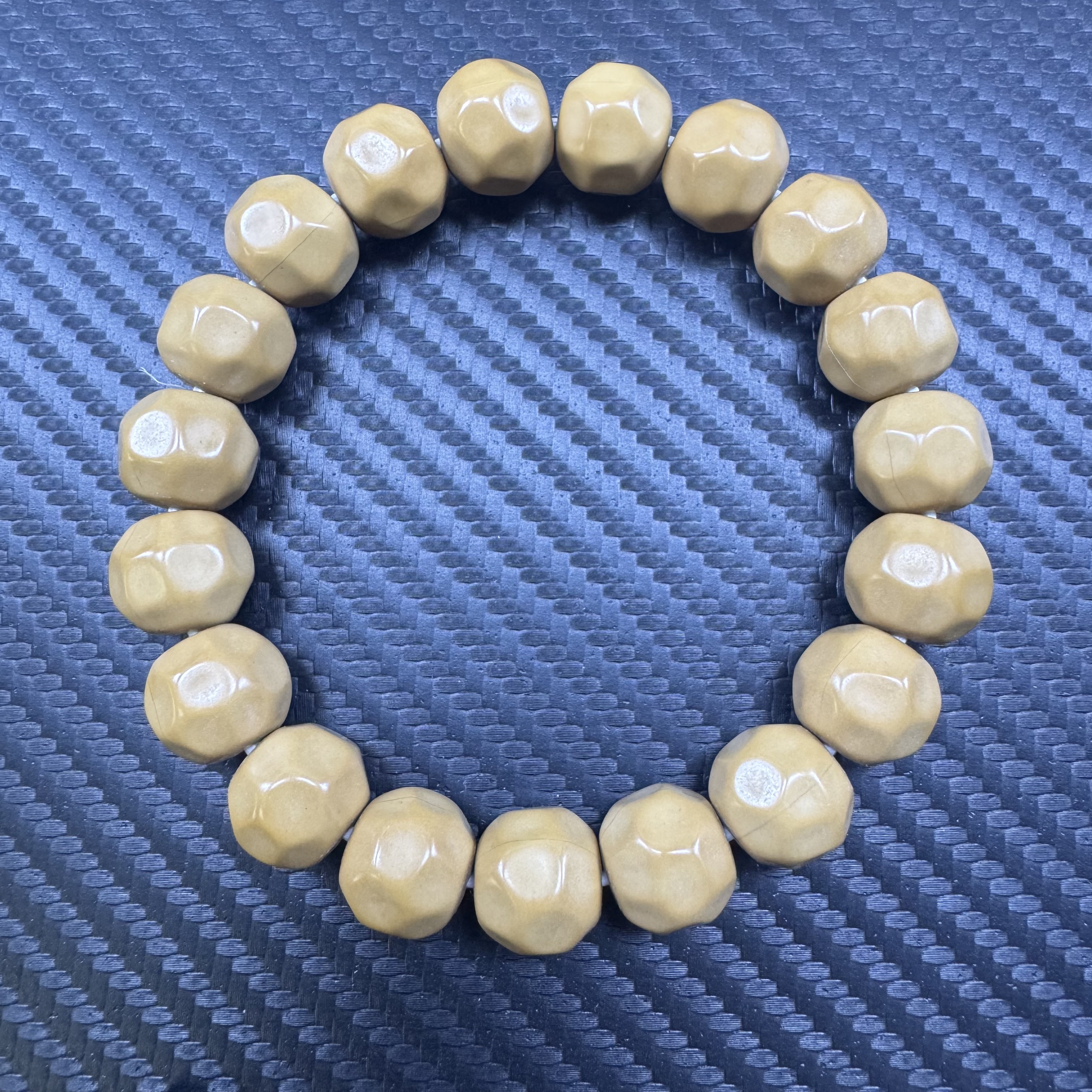 猴头【奶酪】B 龙炎料微瑕款奶酪单圈手串原生态猴头核桃手串