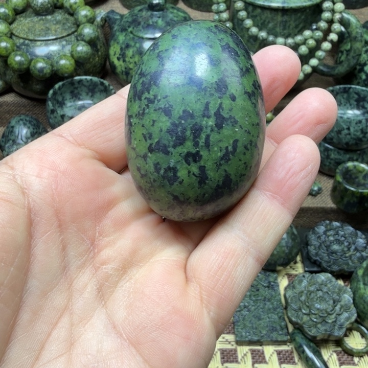 蛇纹石玉未镶嵌药王石能量养生产品
