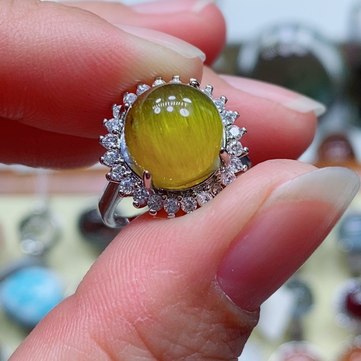 水晶戒指未镶嵌水晶