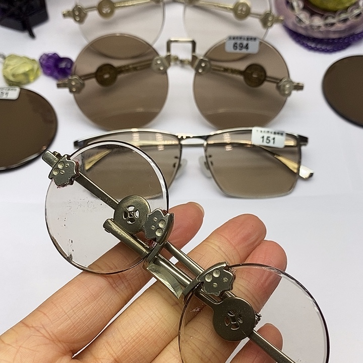 真***雄天然水晶石头镜老梁