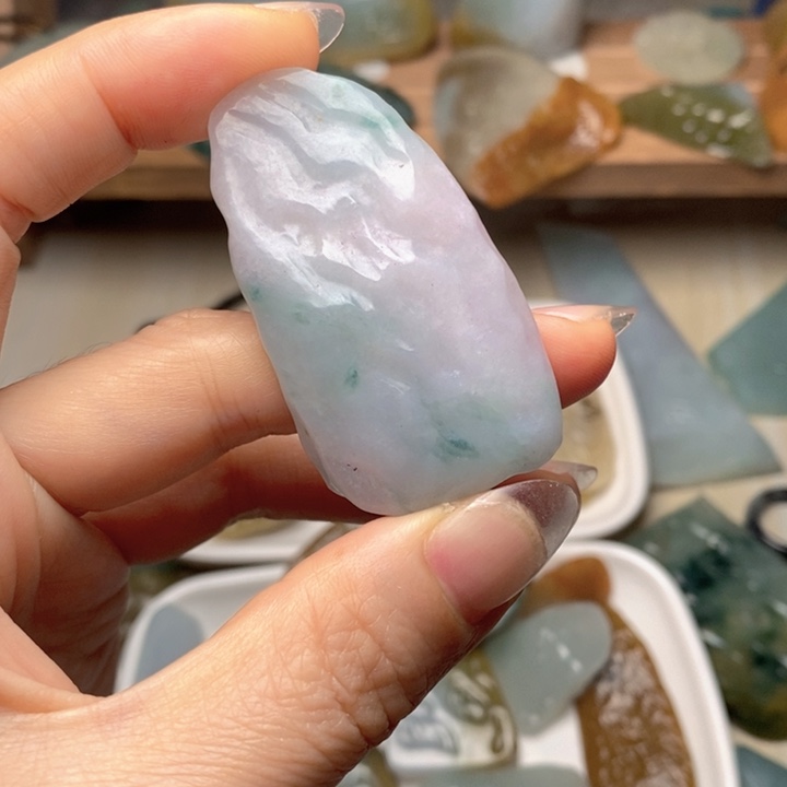 翡翠未镶嵌颈饰天然