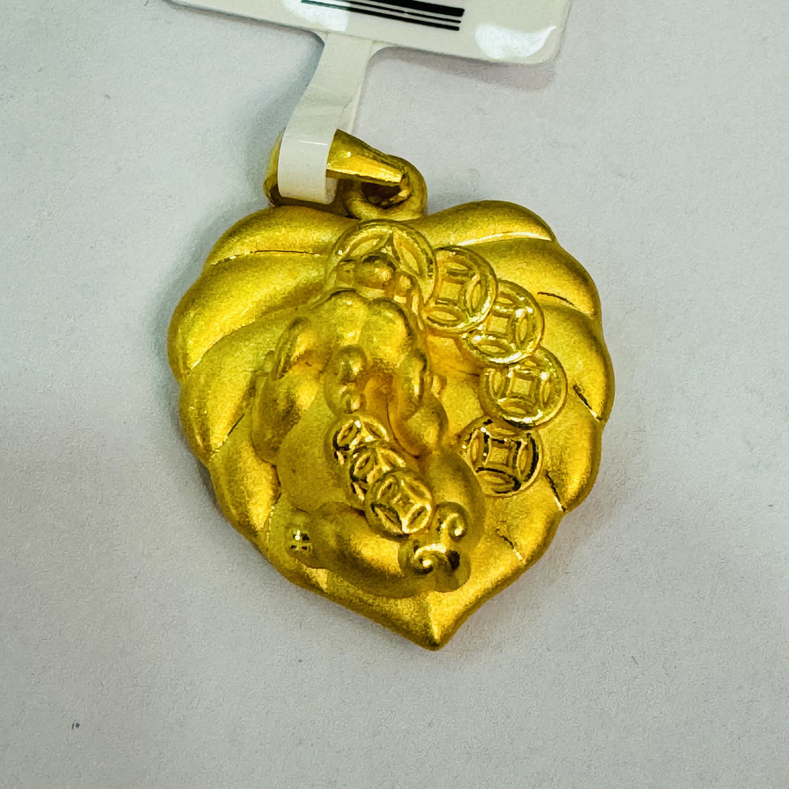 【北北专享】足金999饰品 叶子貔貅吊坠 2.48 GP