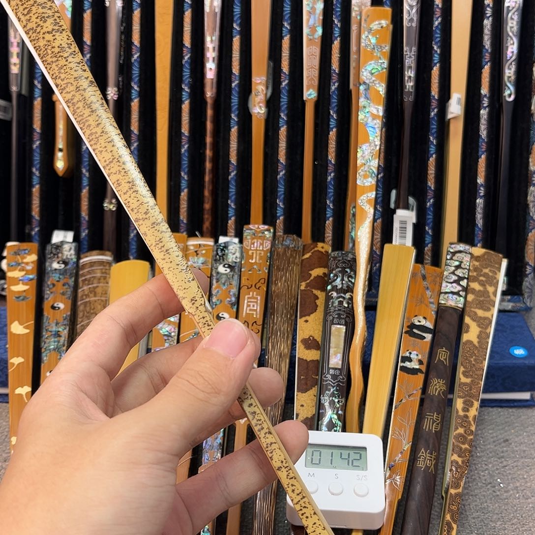 扇子9*%纯手工制作的