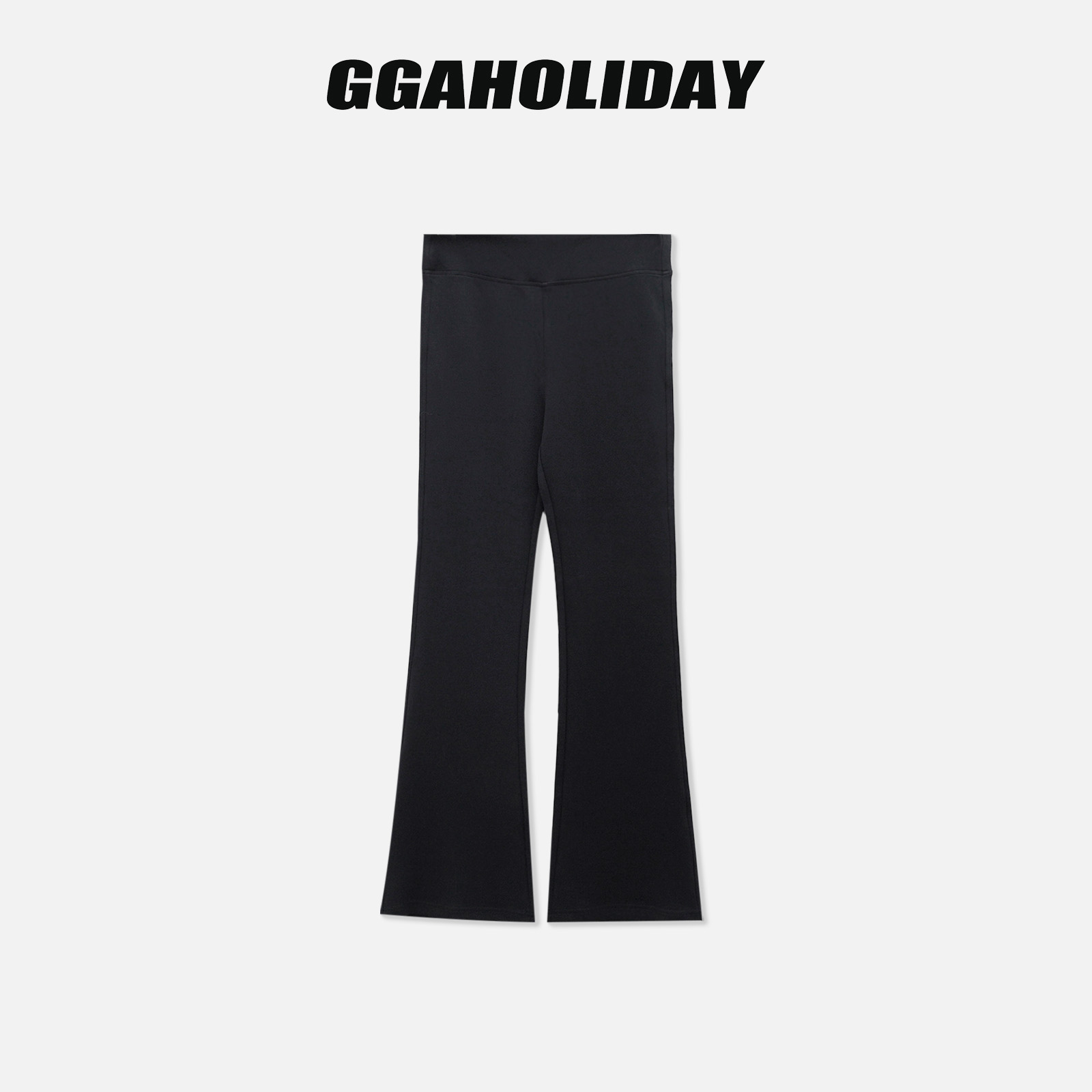 GGAHOLIDAY时尚休闲百搭弹力微喇打底裤修身显瘦喇叭裤-153184