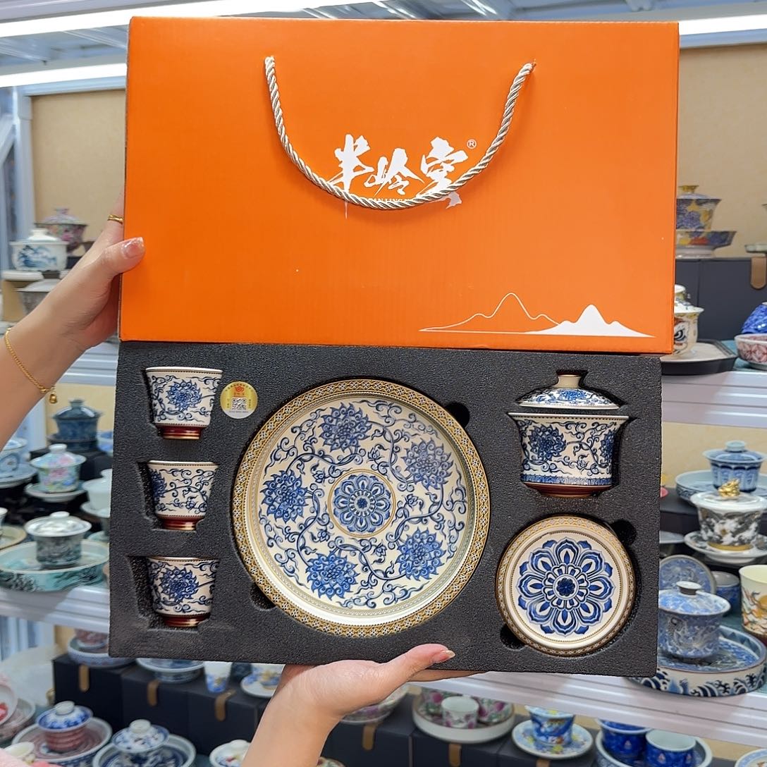 盖碗的时候就可以把